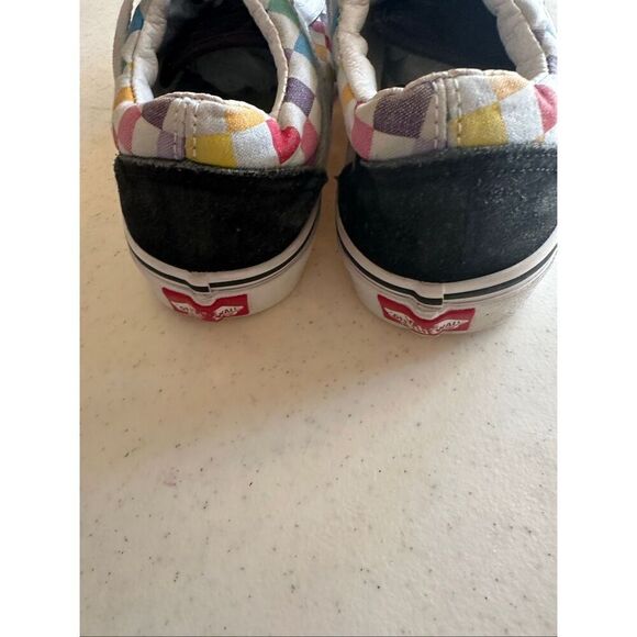 Vans Unisex Old Skool Rainbow Checkerboard Sneaker Shoes Size Womens 6.5 Mens 5 - Picture 7 of 8
